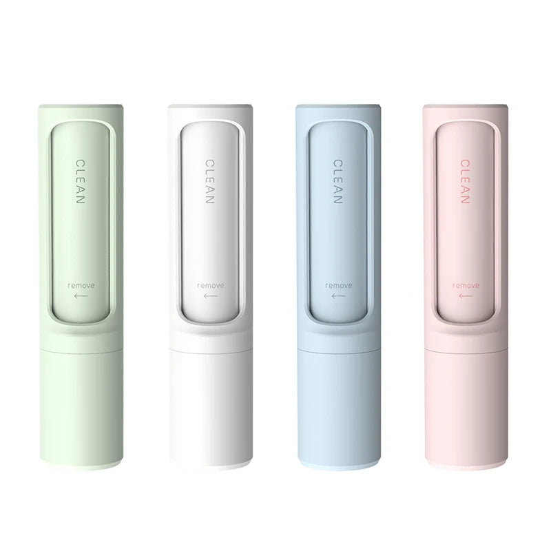 2-in-1 Reusable Pet Hair Remover Brush-Self Cleaning Lint Roller for Cat/Dog Fur Portable Effective Dust Removal for Clothes/Bed