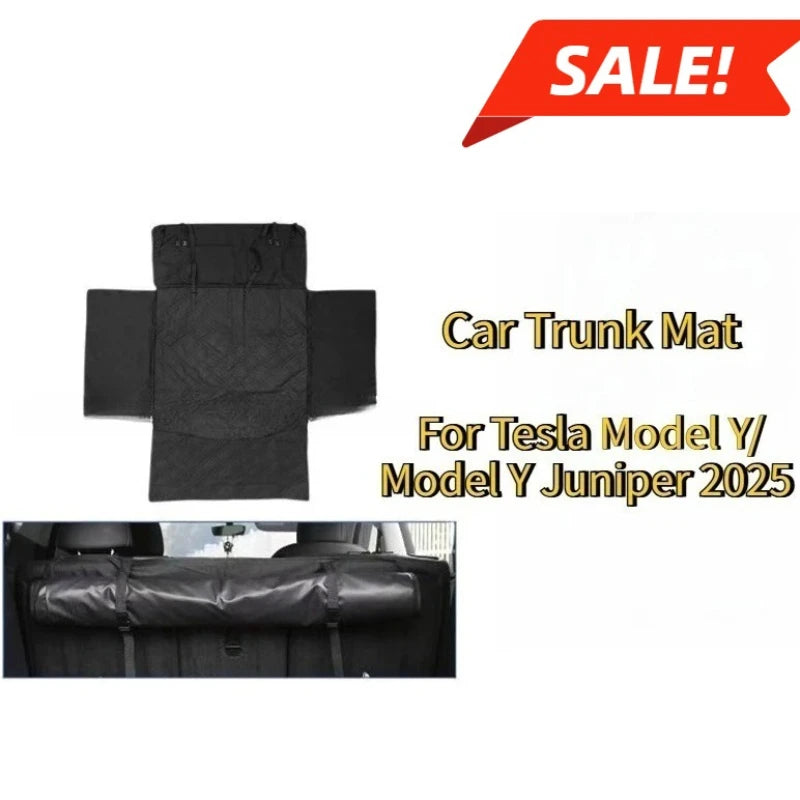 For Tesla Model Y Juniper 2025 Car Trunk Mats Rear Trunk Pet Mat Outdoor Travel Picnic Mat Cat and Dog Urine Mat Car Accessories