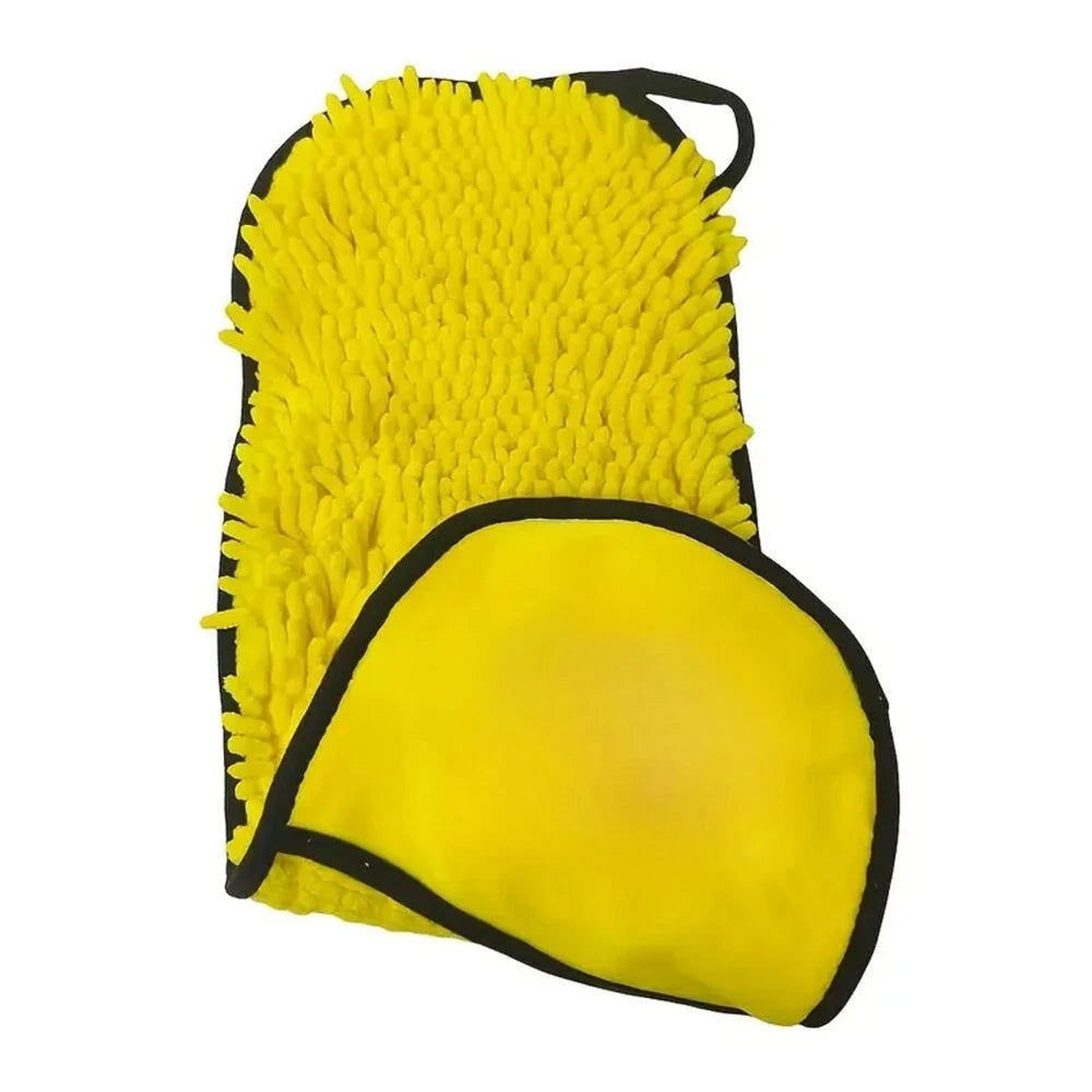 Portable Plug-in No Dirty Hands Dog Cat Blanket Absorbent Quick Drying Chenille Towel Pet Bath Cleaning Supplies Dog Accessories