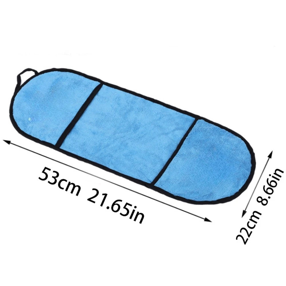 Portable Plug-in No Dirty Hands Dog Cat Blanket Absorbent Quick Drying Chenille Towel Pet Bath Cleaning Supplies Dog Accessories